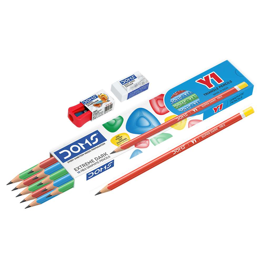 DOMS Y1 Pencil 10 Pcs Pack